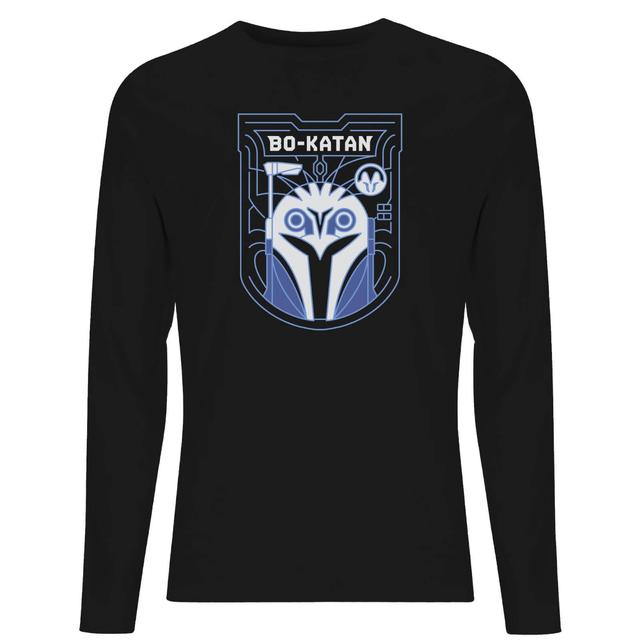 Star Wars The Mandalorian Bo-Katan Badge Men's Long Sleeve T-Shirt - Black - L on Productcaster.