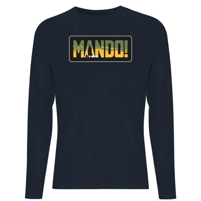 Star Wars The Mandalorian Mando! Men's Long Sleeve T-Shirt - Navy - L on Productcaster.