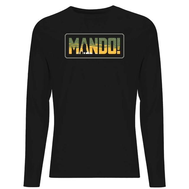 Star Wars The Mandalorian Mando! Men's Long Sleeve T-Shirt - Black - XL on Productcaster.