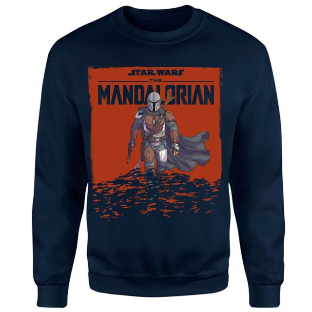 Star Wars The Mandalorian Storm Sweatshirt - Navy - S on Productcaster.