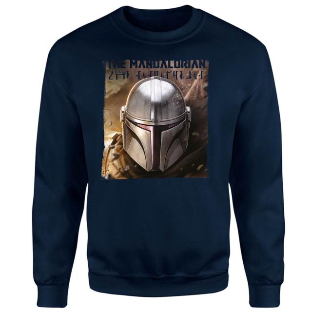 Star Wars The Mandalorian Focus Sweatshirt - Navy - M on Productcaster.