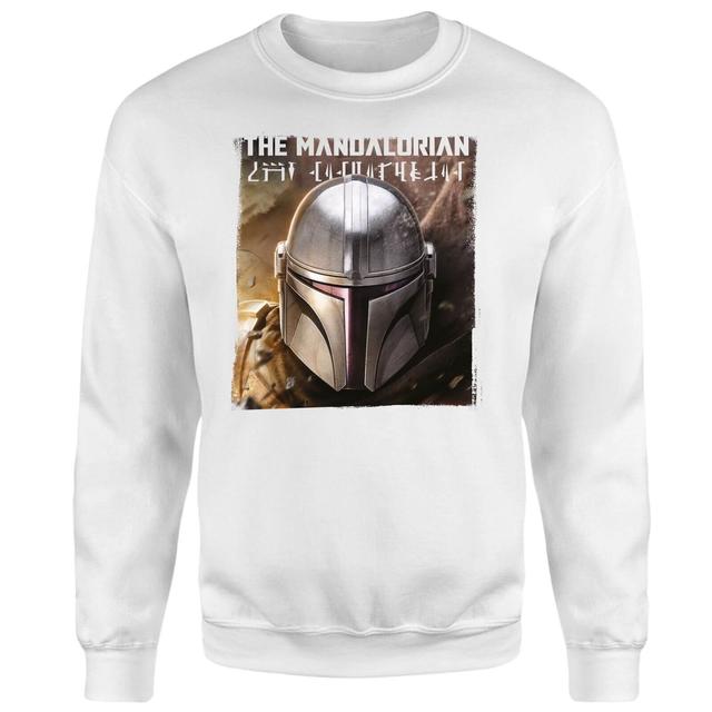 Star Wars The Mandalorian Focus Sweatshirt - White - S on Productcaster.