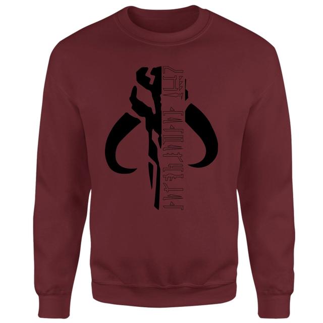 Star Wars The Mandalorian Mando Badge Sweatshirt - Burgundy - S on Productcaster.