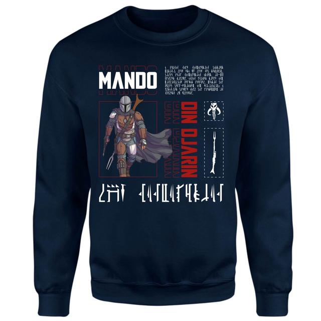 Star Wars The Mandalorian Biography Sweatshirt - Navy - L on Productcaster.