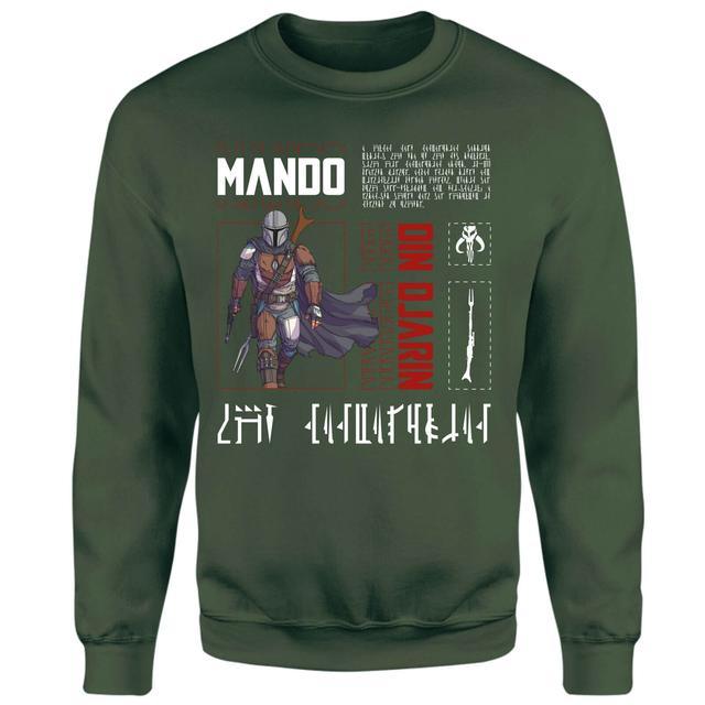 Star Wars The Mandalorian Biography Sweatshirt - Green - M on Productcaster.