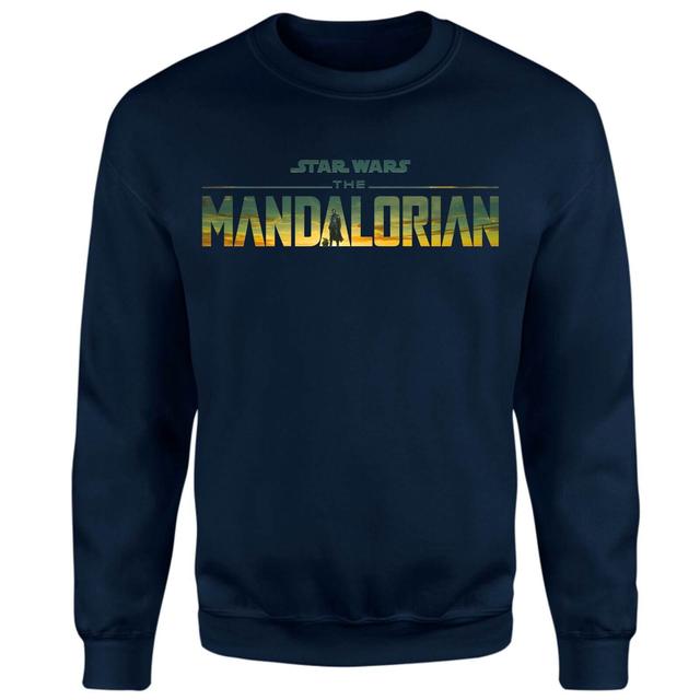 Star Wars The Mandalorian Sunset Logo Sweatshirt - Navy - XXL on Productcaster.