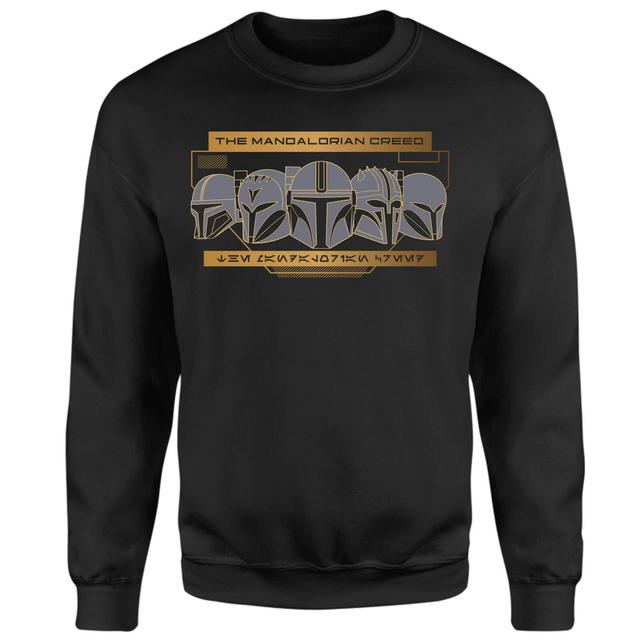 Star Wars The Mandalorian Creed Sweatshirt - Black - XS on Productcaster.