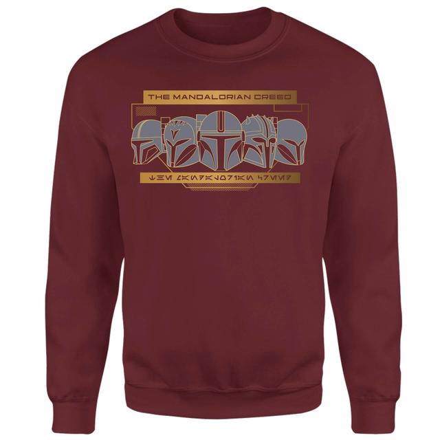 Star Wars The Mandalorian Creed Sweatshirt - Burgundy - XL on Productcaster.