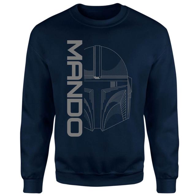 Star Wars The Mandalorian Mando Sweatshirt - Navy - M on Productcaster.