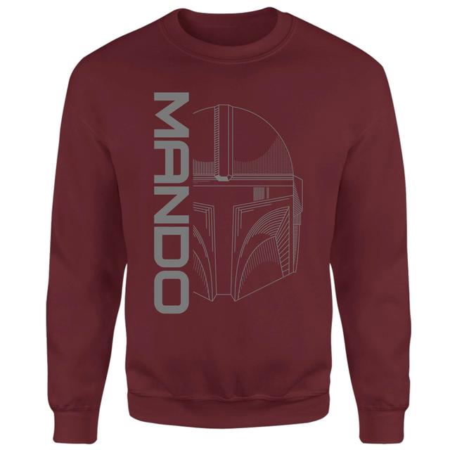 Star Wars The Mandalorian Mando Sweatshirt - Burgundy - XL on Productcaster.