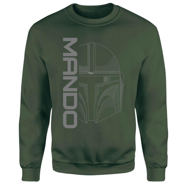 Star Wars The Mandalorian Mando Sweatshirt - Green - L on Productcaster.