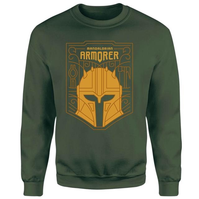 Star Wars The Mandalorian The Armorer Badge Sweatshirt - Green - XXL on Productcaster.