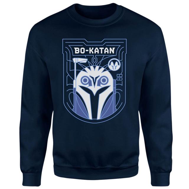 Star Wars The Mandalorian Bo-Katan Badge Sweatshirt - Navy - L on Productcaster.