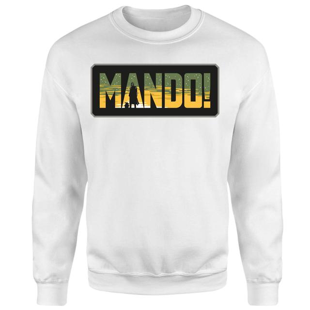 Star Wars The Mandalorian Mando! Sweatshirt - White - XXL on Productcaster.