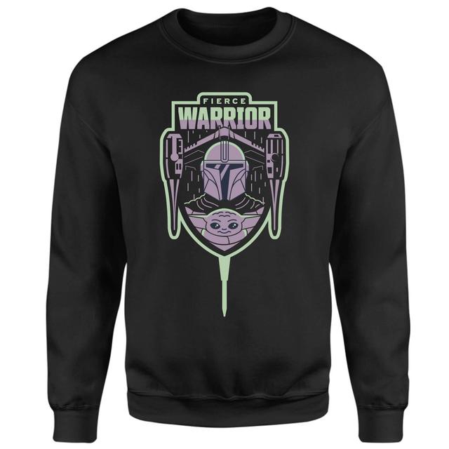 Star Wars The Mandalorian Fierce Warrior Sweatshirt - Black - L on Productcaster.