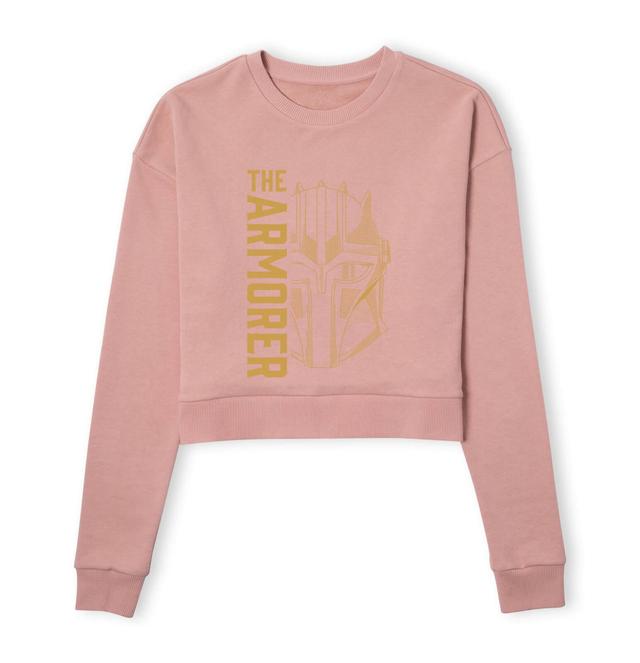 Star Wars The Mandalorian The Armorer Women's Cropped Jumper - Dusty Pink - S on Productcaster.