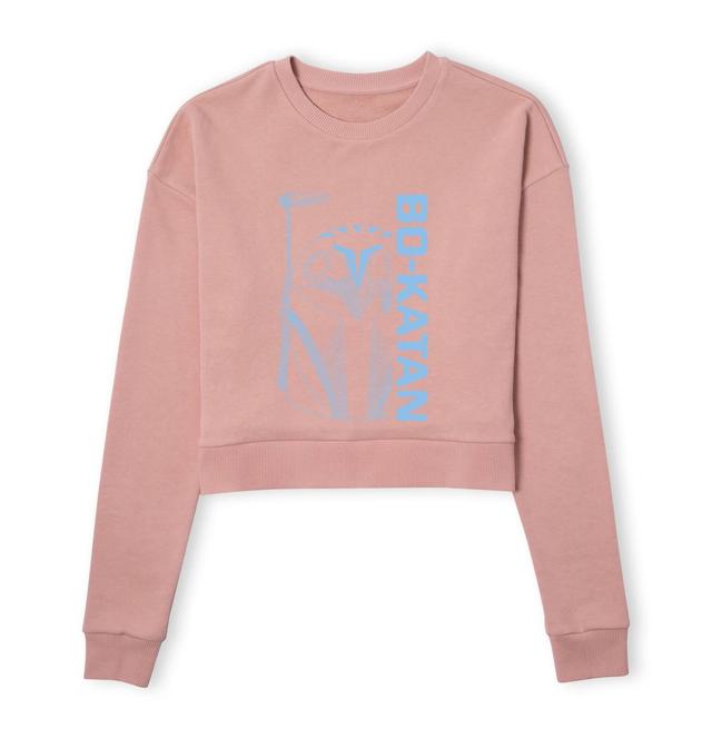 Star Wars The Mandalorian Bo-Katan Women's Cropped Sweatshirt - Dusty Pink - XS on Productcaster.