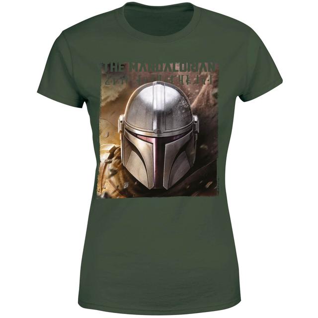 Star Wars The Mandalorian Focus Women's T-Shirt - Green - XXL on Productcaster.