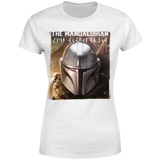 Star Wars The Mandalorian Focus Women's T-Shirt - White - XL on Productcaster.