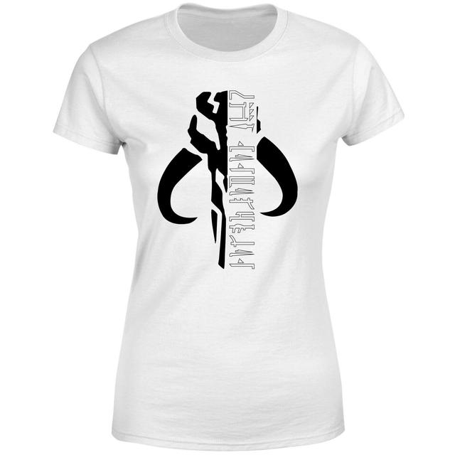 Star Wars The Mandalorian Mando Badge Women's T-Shirt - White - M on Productcaster.