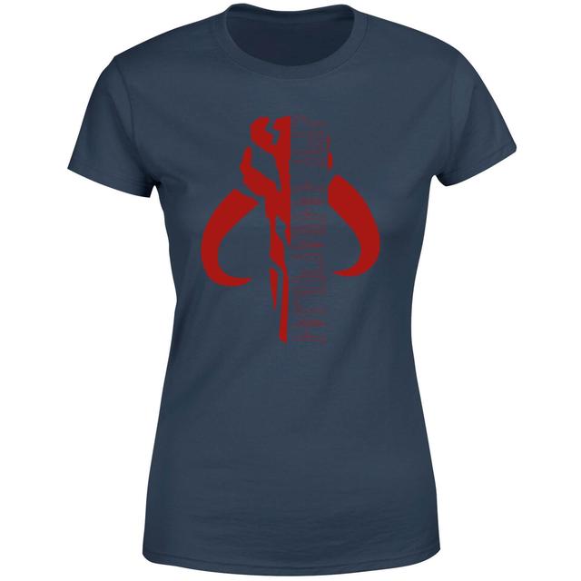 Star Wars The Mandalorian Mando Badge Women's T-Shirt - Navy - L on Productcaster.