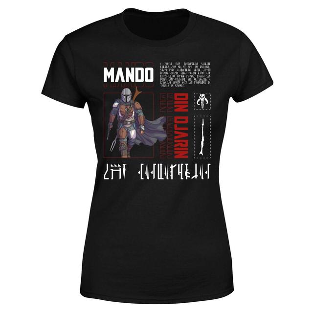 Star Wars The Mandalorian Biography Women's T-Shirt - Black - XXL on Productcaster.