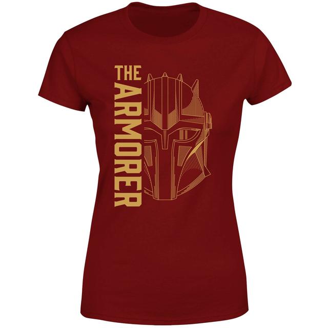 Star Wars The Mandalorian The Armorer Women's T-Shirt - Burgundy - S on Productcaster.