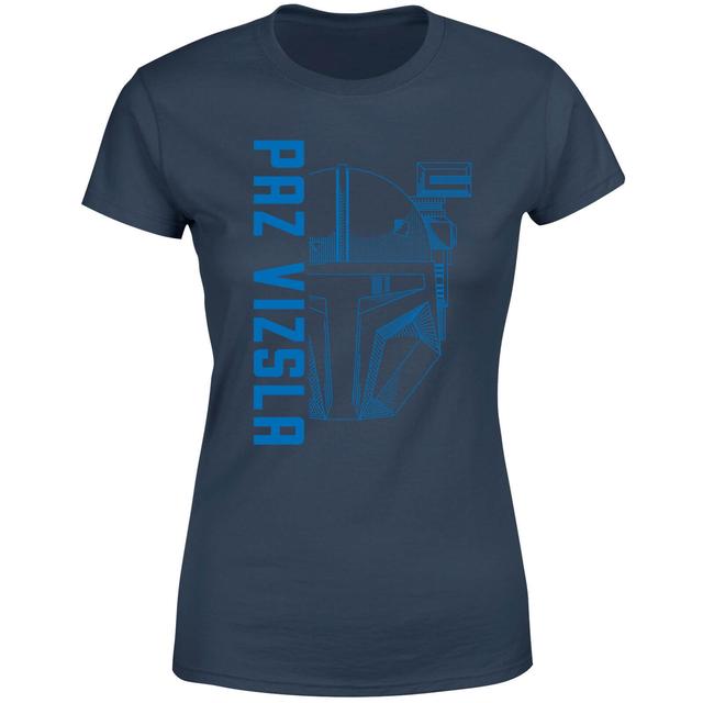 Star Wars The Mandalorian Paz Vizsla Women's T-Shirt - Navy - M on Productcaster.