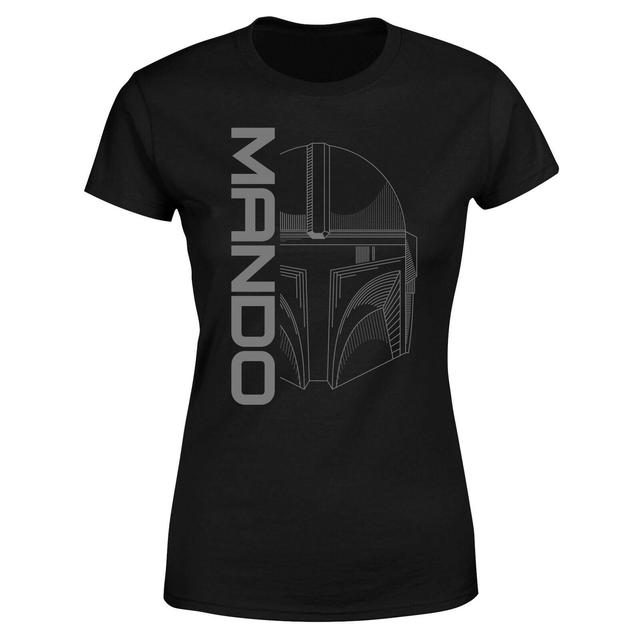 Star Wars The Mandalorian Mando Women's T-Shirt - Black - S on Productcaster.