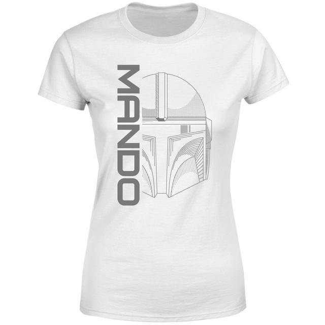 Star Wars The Mandalorian Mando Women's T-Shirt - White - M on Productcaster.