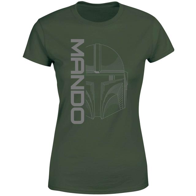 Star Wars The Mandalorian Mando Women's T-Shirt - Green - L on Productcaster.