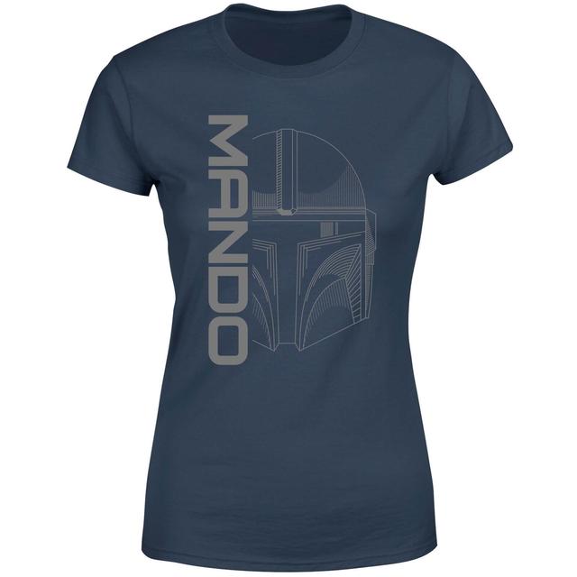 Star Wars The Mandalorian Mando Women's T-Shirt - Navy - S on Productcaster.