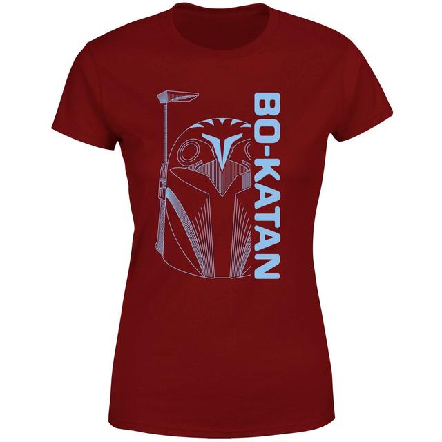 Star Wars The Mandalorian Bo-Katan Women's T-Shirt - Burgundy - XL on Productcaster.