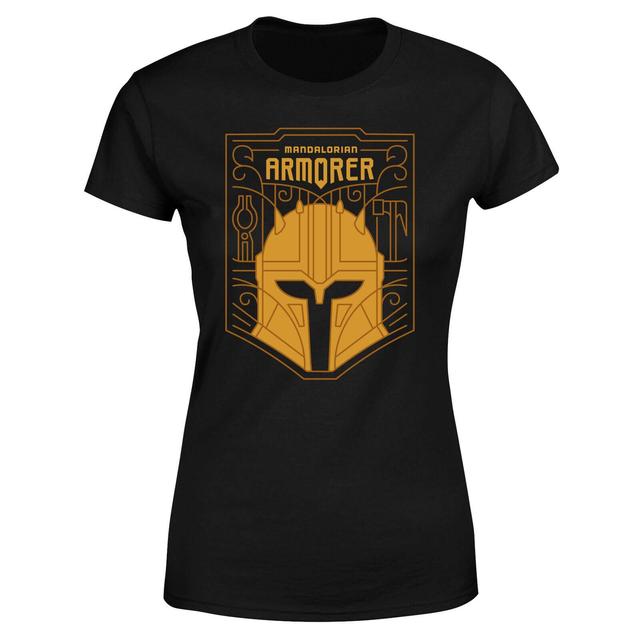 Star Wars The Mandalorian The Armorer Badge Women's T-Shirt - Black - XS on Productcaster.