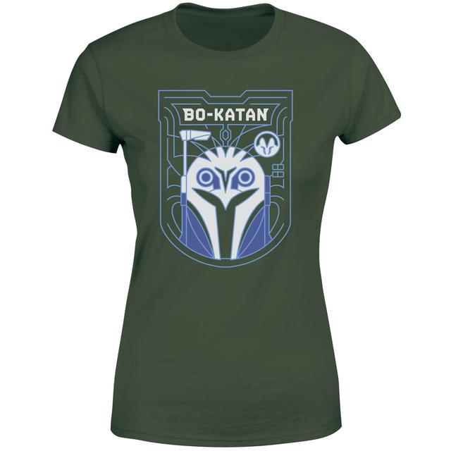 Star Wars The Mandalorian Bo-Katan Badge Women's T-Shirt - Green - M on Productcaster.