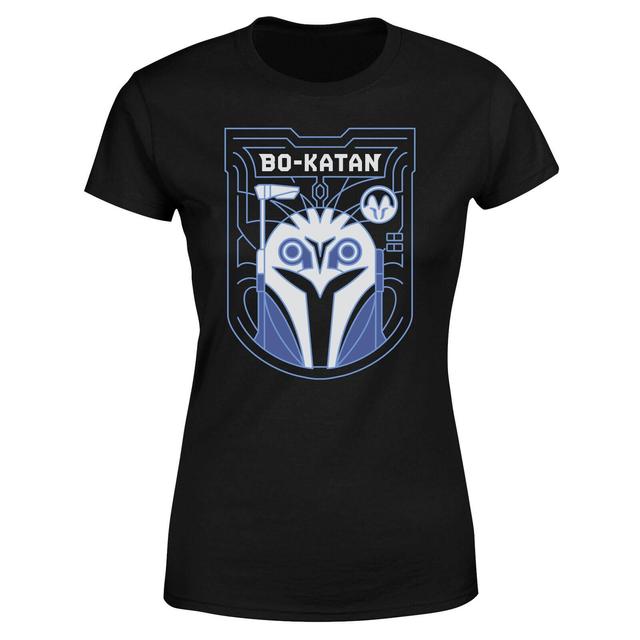 Star Wars The Mandalorian Bo-Katan Badge Women's T-Shirt - Black - L on Productcaster.