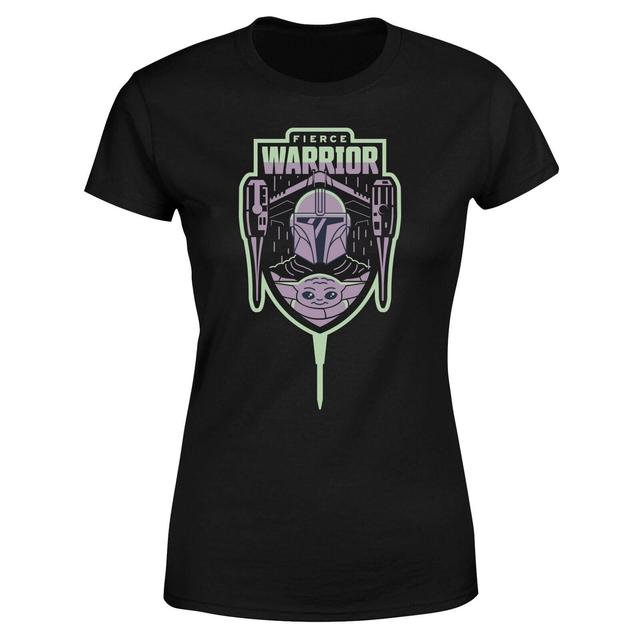 Star Wars The Mandalorian Fierce Warrior Women's T-Shirt - Black - XS on Productcaster.