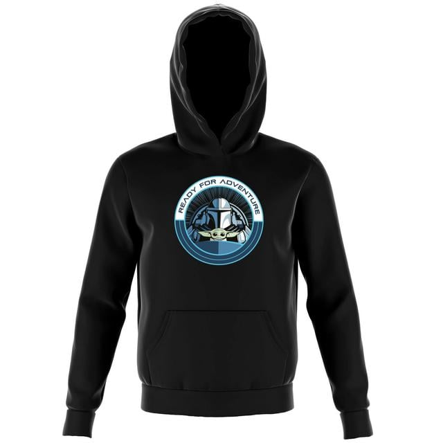 Star Wars The Mandalorian Ready For Adventure Kids' Hoodie - Black - 9-10 Jahre on Productcaster.