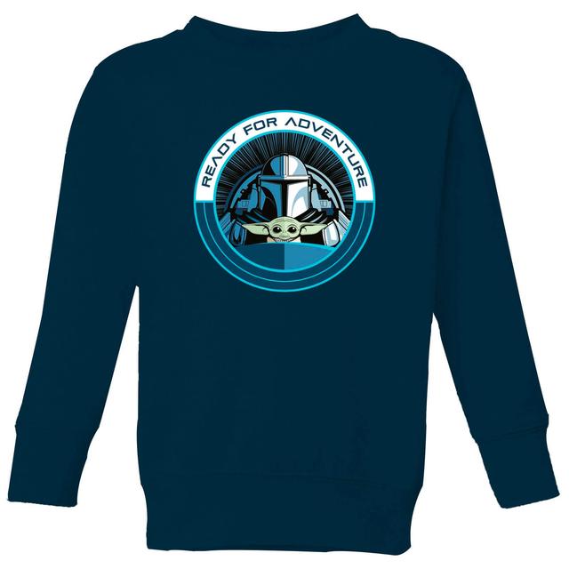 Star Wars The Mandalorian Ready For Adventure Kids' Sweatshirt - Navy - 9-10 Jahre on Productcaster.