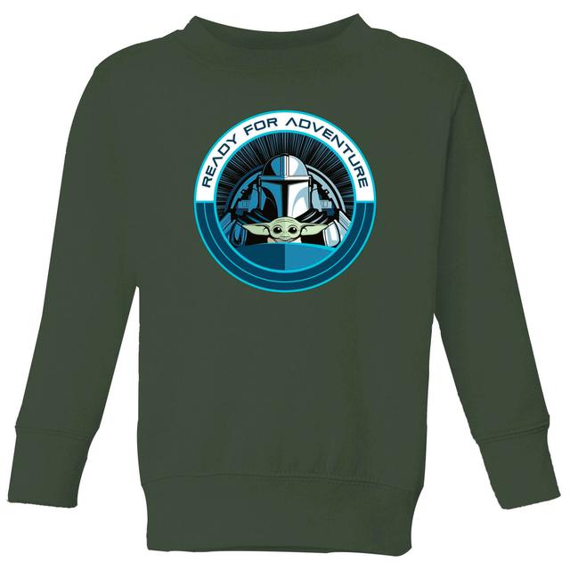 Star Wars The Mandalorian Ready For Adventure Kids' Sweatshirt - Green - 3-4 år on Productcaster.