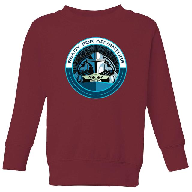 Star Wars The Mandalorian Ready For Adventure Kids' Sweatshirt - Burgundy - 9-10 Jahre on Productcaster.