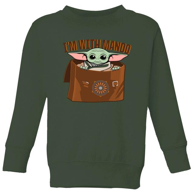 Star Wars The Mandalorian I'm With Mando Kids' Sweatshirt - Green - 7-8 Anni on Productcaster.