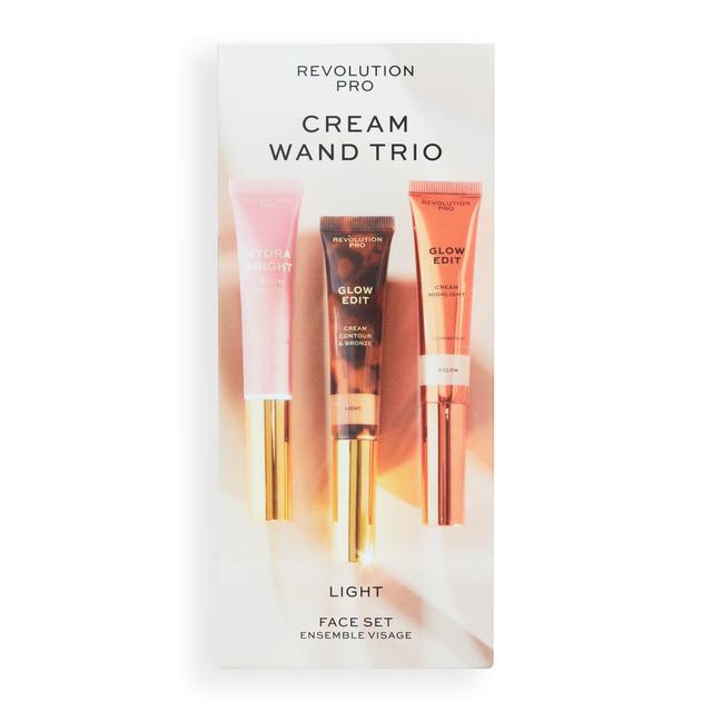 Revolution Pro Cream Face Wand Trio (Various Shades) - Light on Productcaster.