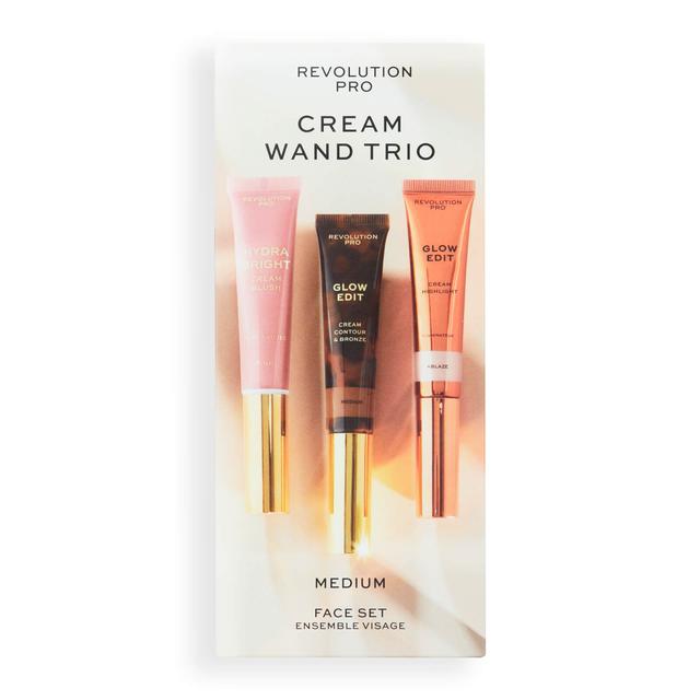 Revolution Pro Cream Face Wand Trio (Various Shades) - Medium on Productcaster.