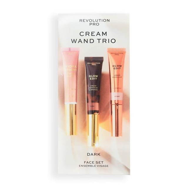 Revolution Pro Cream Face Wand Trio (Various Shades) - Dark on Productcaster.