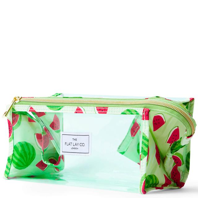 The Flat Lay Co. X LookFantastic Exclusive Perspex Box Bag in Green Watermelon on Productcaster.