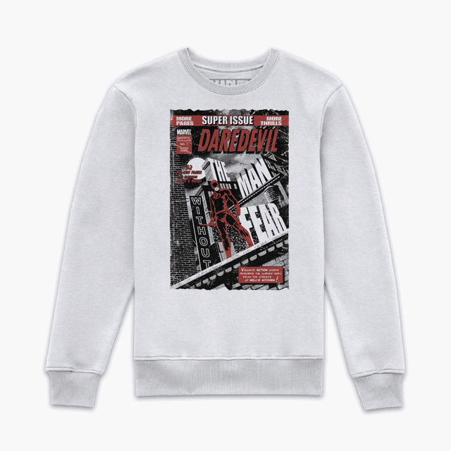 Marvel Daredevil Comic Cover Sweatshirt - White - M - White on Productcaster.