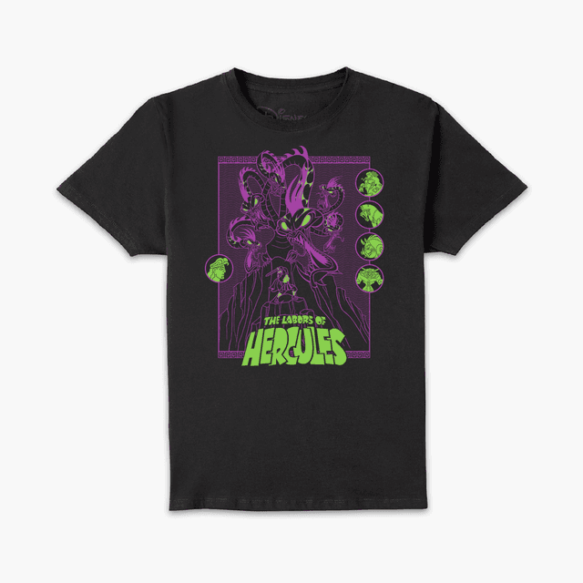 Hercules Labors Of Hercules T-Shirt - Black - M - Schwarz on Productcaster.