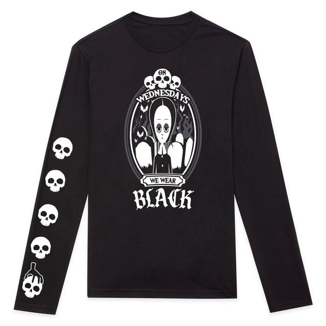 On Wednesdays We Wear Black Long Sleeve T-Shirt - Black - XL on Productcaster.