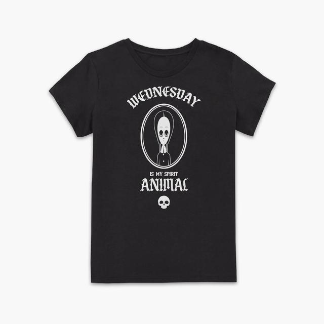 The Addams Family Wednesday Is My Spirit Animal Women's T-Shirt - Black - L on Productcaster.